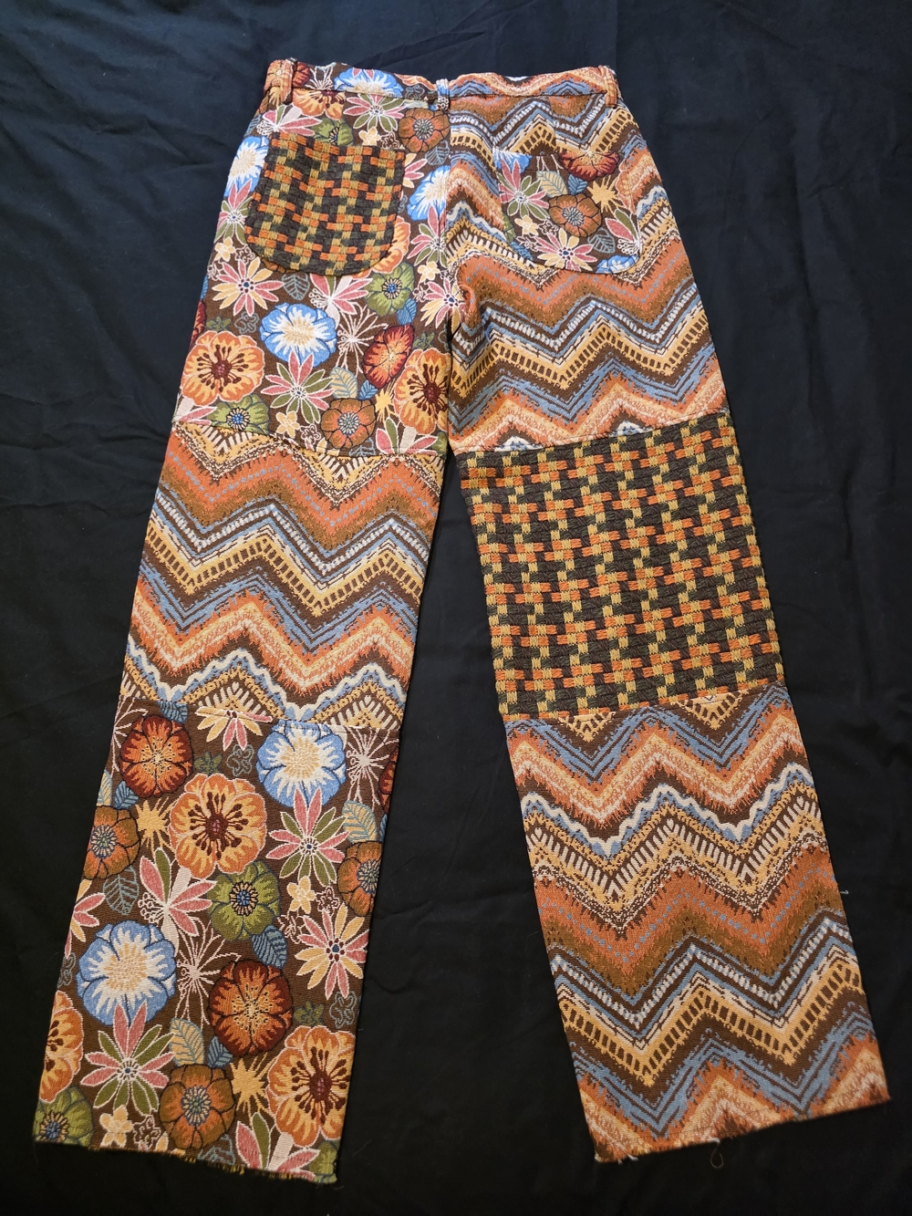 Honor The Gift Patchwork Floral & Geometric Pants Size 34/34 - Picture 4 of 6